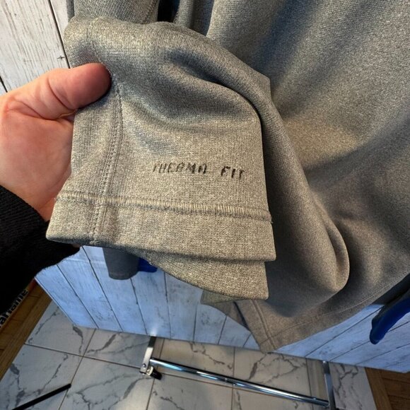 Nike Therma-Fit Fleece Pullover 1/4 Zip Men's Size S Blue & Gray - Picture 2 of 6